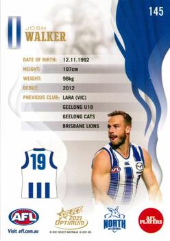 2021 Select Optimum #145 Josh Walker Back